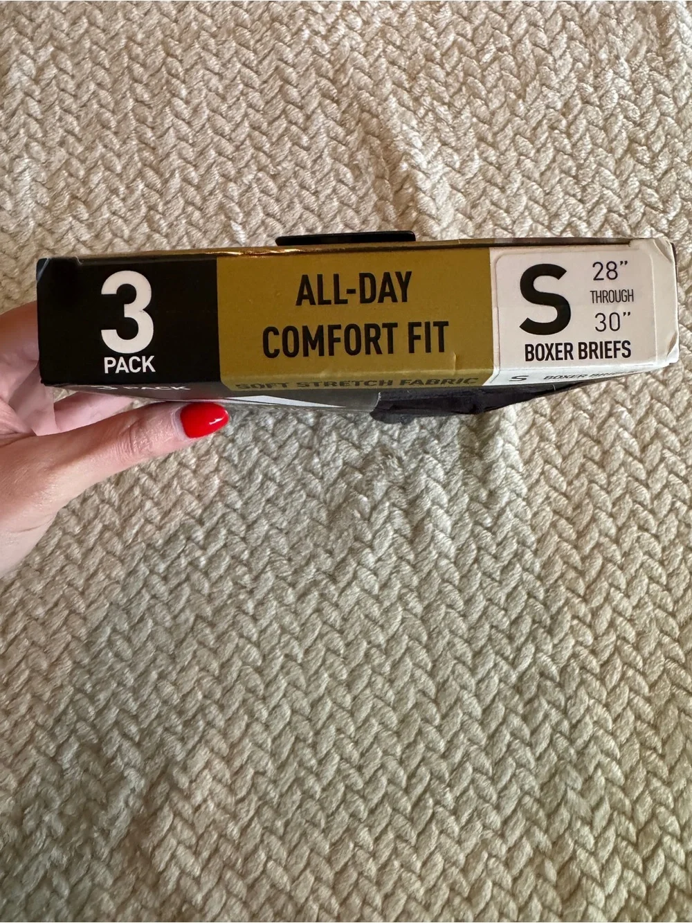 Adidas Luxe Comfort Black/Gray Boxer Briefs 3-Pack Size‎ Small New